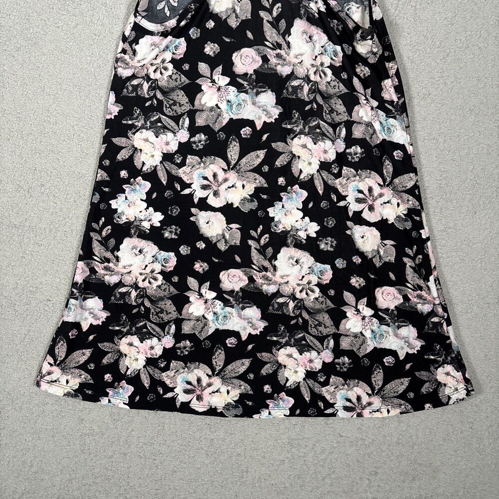 Betsey Johnson Floral Nighty Women’s Size S Black Purple Flowers Mini Night Cami - Picture 10 of 10